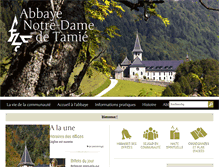 Tablet Screenshot of abbaye-tamie.com